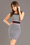 STYLE PLUS SUKIENKA JESSICA WRIGHT - CZARNY RÓŻ 6232-1